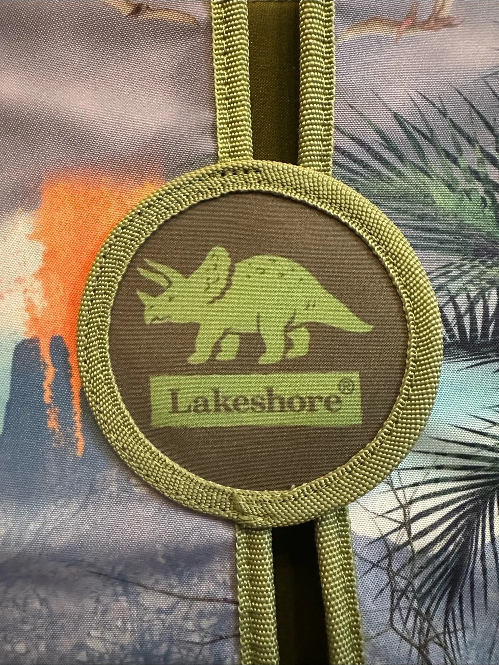 Lakeshore Kids Fold-Out Dinosaur Play Backpack - Green Trim